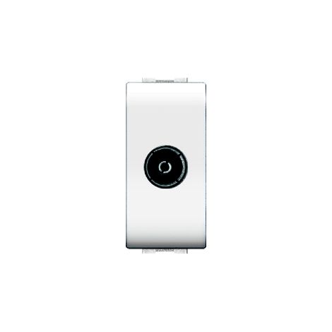 Prise coaxiale TV directe MY LIFE Art.4048/1 conforme aux normes de se'curite' 4000 WH blanc