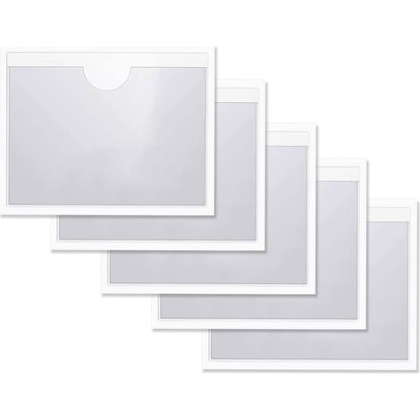 SHINING HOUSE clips para billetes de aparcamiento, pegatinas para parabrisas, bolsillos para billetes de aparcamiento, bolsillos adhesivos transparentes para permisos, insignias y pasaportes en el par