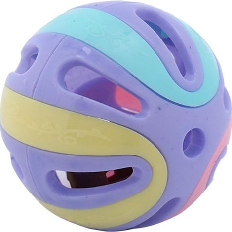 Boules de jingle de chat  Jouet de cloche interactif pour chat  Grande boule creuse de hochet de, interactif chassant des petites boules de Jingle pour des animaux de compagnie de chats de (1/5)