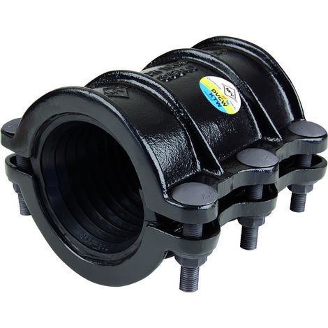 Collier d'étanchéité MFV type 112 DWV EPDM DN80 95-108 L=205mm vis ES en fonte.