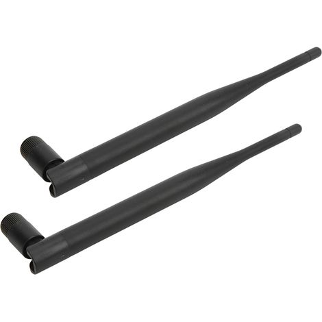 2 antennes routeur JB-2.4G-016 6 dBi 2400-2500 MHz, connecteur SMA, antenne à aiguille interne pour la surveillance sans fil et la domotique. (1/5)