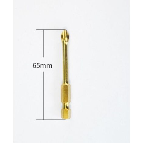 Punta per trapano per piastrelle, 4 misure, diametro 65 mm, punta in metallo duro, per forature precise in terracotta e ceramica.