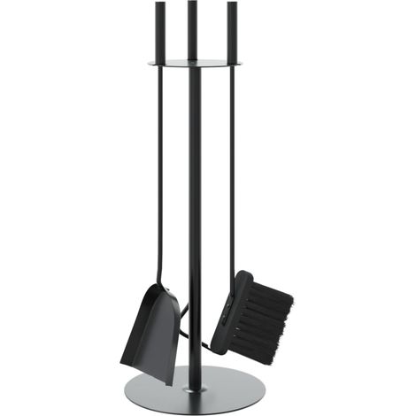 Ensemble d'ustensiles de cheminée 4 pièces 22 x 59 cm Acier CFW91354 (1/5)