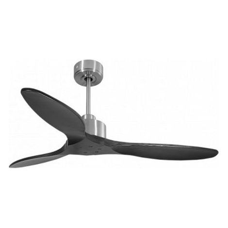 Modulo Slim de Klassfan - Ventilateur de plafond et destratificateur moteur DC chrome et pales bois noir 25 à 40 m² (1/5)