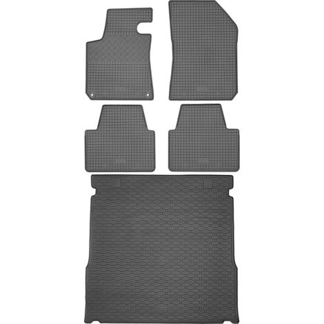 Juego de alfombrillas de goma para coche y maletero para Peugeot 308 II SW (de junio de 2014 a noviembre de 2021). (1/5)