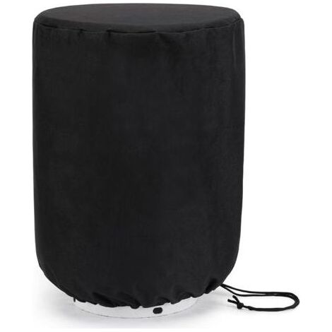 Housse de réservoir de gaz en tissu Oxford 420D, noire, diamètre 31 x hauteur 38 cm, avec fonction de table stabilisatrice latérale, adaptée aux réservoirs standard de 20 lb, housse de bouteille de (1/5)