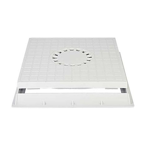 CHIUSINO SIFONATO X POZZETTO DERIVAZIONE  PLASTICA CM 30X30 + TELAIO