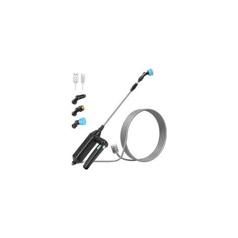 Pulvérisateur électrique 7,4V avec batterie 2000mAh – Pulvérisation continue 2-3h – Tuyau 8m – 3 buses pour arrosage et désherbage (1/5)