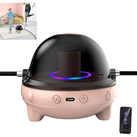 Corde à sauter connectée Bluetooth, 10 niveaux de vitesse progressifs, arrêt automatique après 15 minutes, adaptée pour enfants et amateurs de sport, équipement de fitness domestique idéal (1/5)
