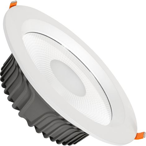 Spot LED Downlight COB Rond 30W Coupe Ø 200mm Blanc Neutre 3800K - 4200K 120º (1/5)