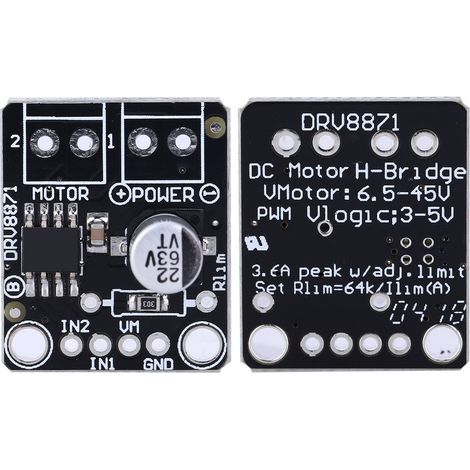 DRV8871 pour carte de commande de moteur CC en pont en H, module de commande, module de contrôle PWM 3,6 A (1/5)