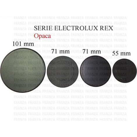 KIT4 PIATTELLI BRUCIATORE PIANO COTTURA REX ELECTROLUX NERO OPACO D.101 D.71 D.5