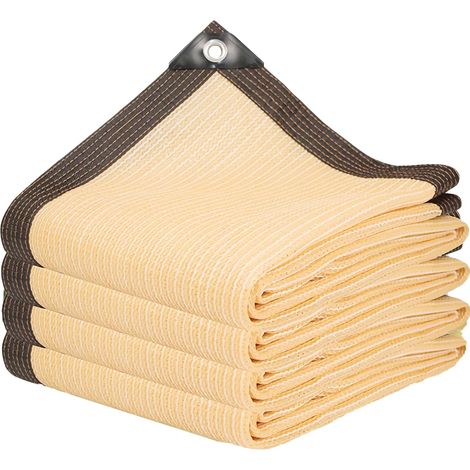 Rete ombreggiante rettangolare 2m6m - Beige - Protezione solare 85% anti-UV - per giardino, serra, orto, pergola - Telo ombreggiante per esterni (1/4)