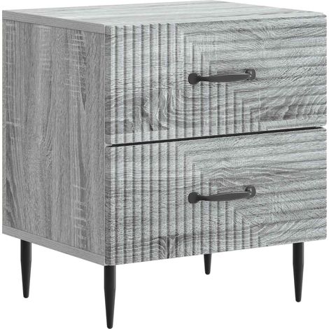 Nachttisch Graues Sonoma 43 x 34,5 x 47,5 cm Holzwerkstoff vidaXL