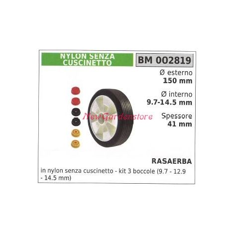 Ruota rasaerba tagliaerba tosaerba NEW GARDEN STORE 002819
