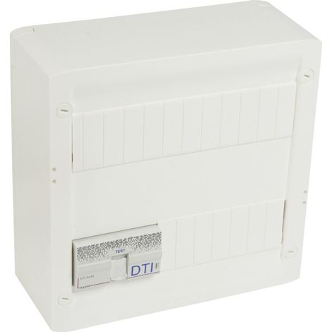 Legrand – Coffret de communication Grade 2 TV – 4 prises RJ 45 STP + répartiteur TV 2 sorties – Dimensions 250 x 250 mm – LEG413248