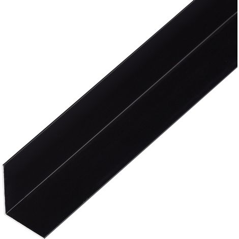 ALBERTS Winkelprofil, gleichsch., Alu schwarz elox., LxBxHxS 1000 x 30 x 30 x 1,3 mm (1/5)