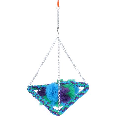 Jouet perroquet – balançoire / échelle – corde coton – mâcher / mordre – cage oiseau