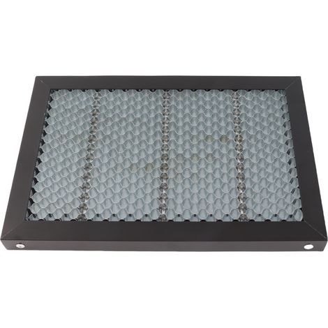 Plateau de découpe laser 300x200x22mm, forme alvéolée, usiné CNC (1/5)
