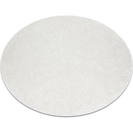 Tappeto CASABLANCA PLUS cerchio crema Monocolore, passante beige rotondo 80 cm