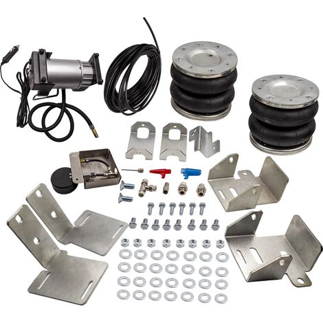 Kit de suspension pneumatique, compresseur 12V, charge maximale 4000 kg, pression d'air recommandée 10-75 PSI, compatible avec Ford Transit, état neuf (1/5)