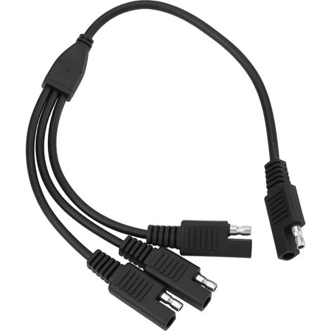 3-in-1 SAE-Stecker-Stecker-Solarverlängerungskabel (18 AWG), kompatibel mit Sunway-Solarpanel-Ladesystemen (1/5)