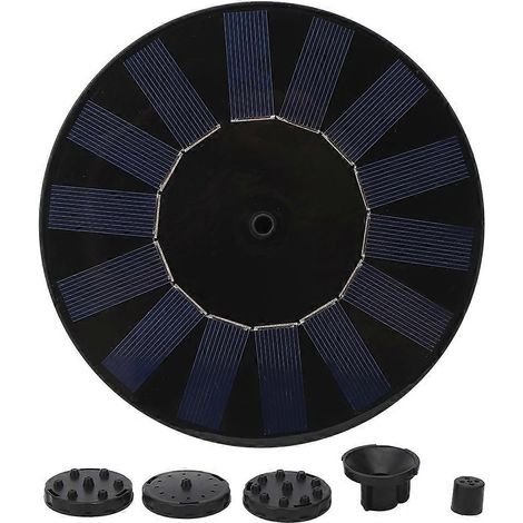 Pompe à fontaine extérieure solaire 7V, idéale pour les bains d'oiseaux de jardin et les petits bassins, économe en énergie, à recirculation d'eau et esthétiquement agréable. (1/5)