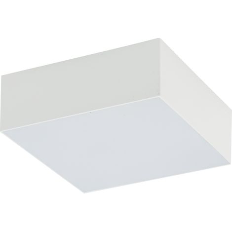 Plafonnier LED 15W 3000K carré blanc Nowodvorski Lid Square (1/4)