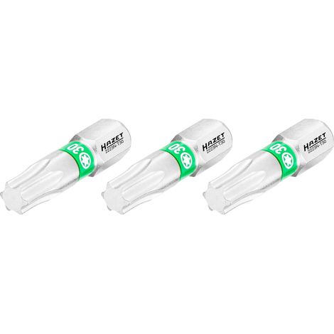 Embout-tournevis (bit) Hazet 2223N-T30/3, hexagone massif 6,3 (1/4 pouce), profil TX intérieur, T30, nombre d'outils : 3 (1/4)
