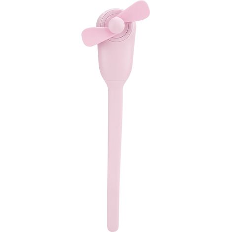 Mini-USB-wiederaufladbarer, flexibler Ventilator, tragbar, für Schreibtisch oder Bett, universell einsetzbar, mit automatischer Flügelstoppfunktion, pink (1/5)