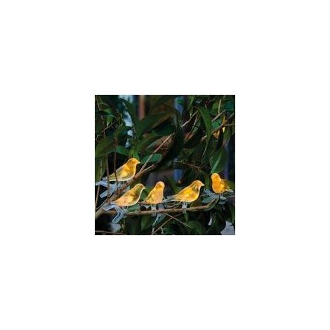Solarbetriebene Lichterkette mit Vogelmotiven, mit folgenden Merkmalen: Solarbetrieben, Lichterkette (1/4)