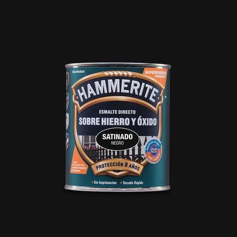 Smalto metallizzato satinato nero Hammerite 0,750 L 5093689
