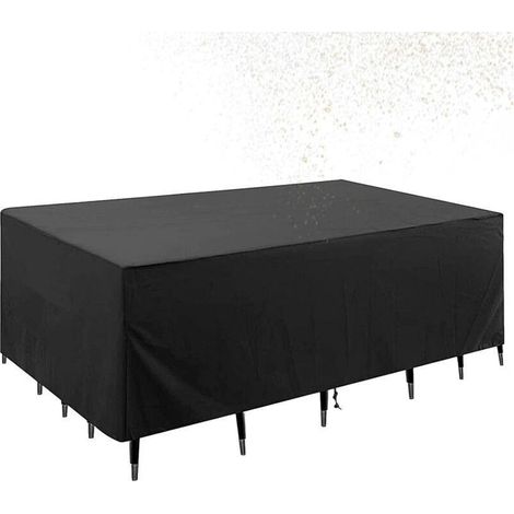 Housses pour tables basses de patio – Housses imperméables pour mobilier de jardin – Usage général, housses robustes en tissu 210D résistant à la décoloration pour tables et chaises d'extérieur, 210 x (1/5)