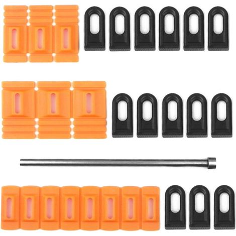 Kit de débosselage sans peinture avec languettes de traction et colle, outil de redressage de carrosserie avec tige métallique pour les dommages causés par la grêle. (1/5)