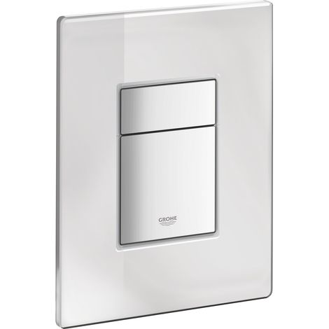 Grohe 389160A0 Skate Cosmopolitan Piastra di Azionamento WC, Doppio Scarico, Superficie a Specchio (1/5)