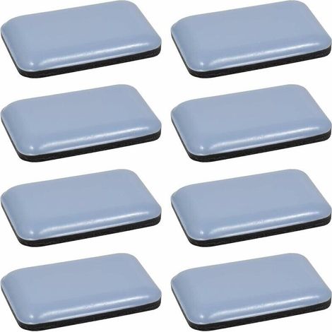 Patins Glisseurs Autocollants PTFE 35x25mm pour Meubles et Chaises Parquet (1/2)