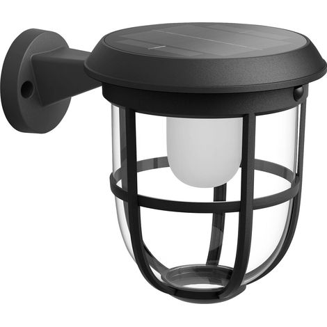 Philips LED Radii 8720169267176 Applique solaire extérieure avec détecteur de mouvement LED 1.3 W noir V509933 (1/5)