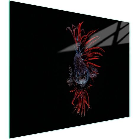 TAGLIERE IN VETRO 52x40 PESCE (1/5)