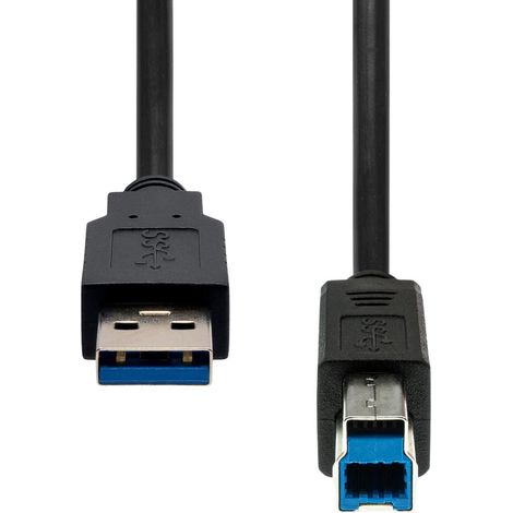 Cavo USB 3.2 Gen1 ProXtend A-B Maschio/Maschio Nero 5M, USB3AB-005