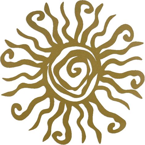 Décoration murale en métal « Soleil fou » de Riverside Designs - 30 cm, bleue, antirouille - Fabriquée aux États-Unis - Idéale pour la chambre, le jardin, la maison, la terrasse et la maison de campag