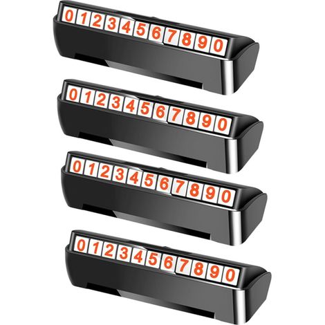 4 pièces Carte de Stationnement Temporaire Auto Panneau Discret pour (1/5)