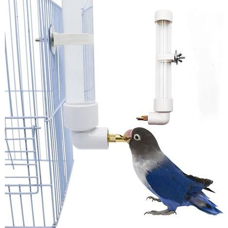 210 ml Distributeur d'eau automatique pour perroquet, accessoires pour cage à oiseaux, abreuvoir à oiseaux, fontaine pour perroquet, perruche, calopsitte (1/5)