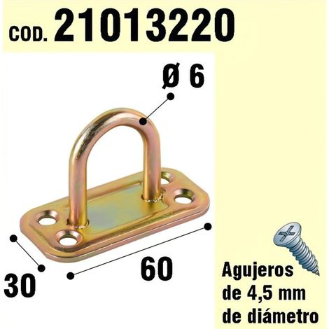 Supporto Anello Bicromato Per Legno Ø 6 mm.