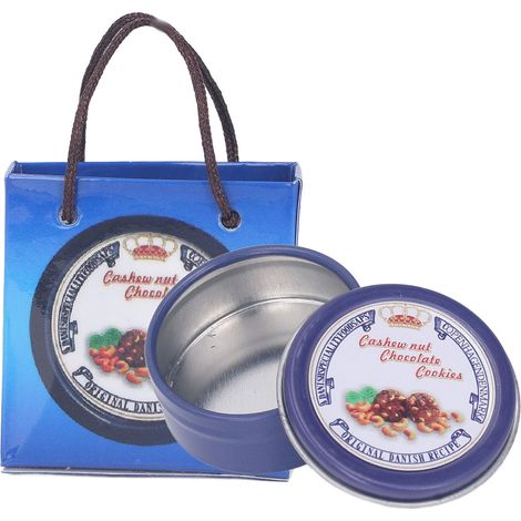 1:12 Puppenhaus-Lebensmittelbox, filigrane Miniatur-Metallbox für Puppen zum Basteln und Basteln, Typ 3 (1/5)