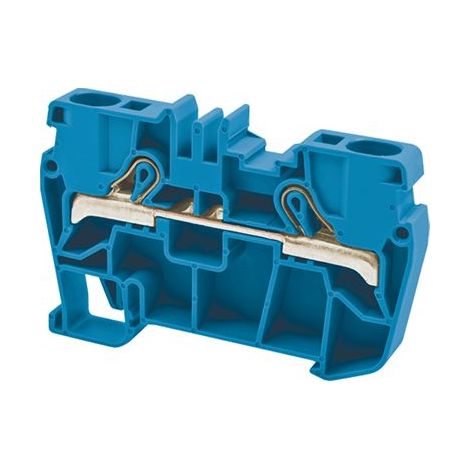 Borne de jonction à ressort 6mm² - pas 8mm - bleue - type PushFit - IMO