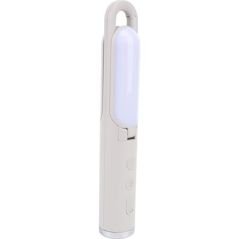 Lanterne de camping pliable, lampe torche rechargeable USB, lampe de tente multifonction avec crochet pour les pannes de courant, usage intérieur et extérieur, blanche (1/5)