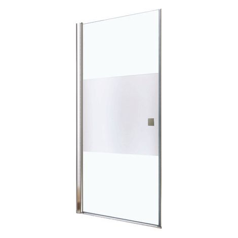 ONDEE - Mamparas de baño FRISCO, Puertas de ducha abatibles - Acabados cromados -  80x194,5cm - Vidrio templado Esmerilada (1/4)