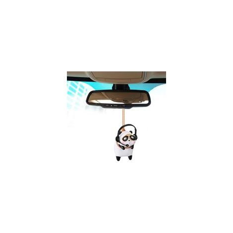 Balançoire Panda Pendentif Rétroviseur Voiture, Pendentif Rétroviseur Voiture Ornement Suspendu Décoration Voiture, Accessoires Intérieur Voiture Décoration pour Femmes & Hommes (1/5)