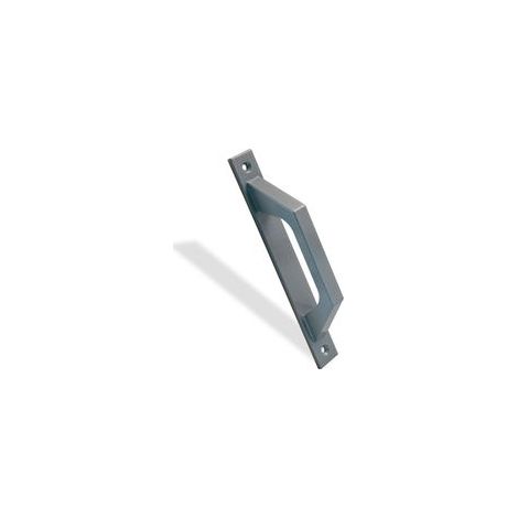 Poignée de porte coulissante - plaque rectangulaire - alliage d'aluminium - convient aux portes coulissantes ou aux portes de passage (gris) (1/5)