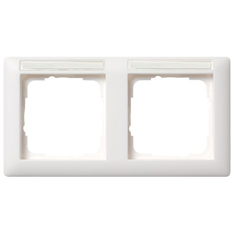 Cornice interruttore Gira standard 55 senza viti 2 posti